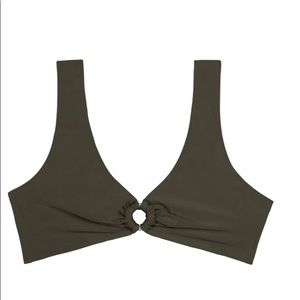 Mikoh Rurutu Swim Suit Top, Size Small, Color LIMU